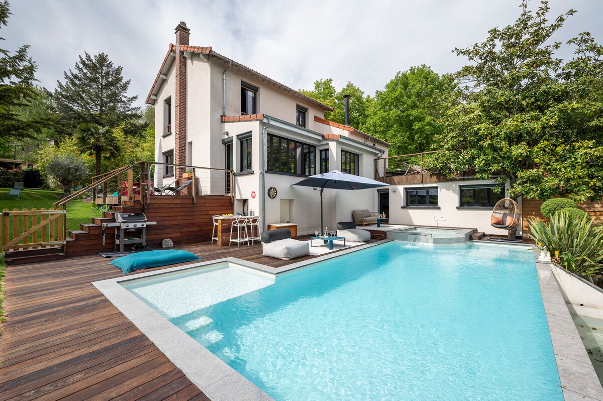 Sumptuous villa swimming pool, spa, 15' from Paris