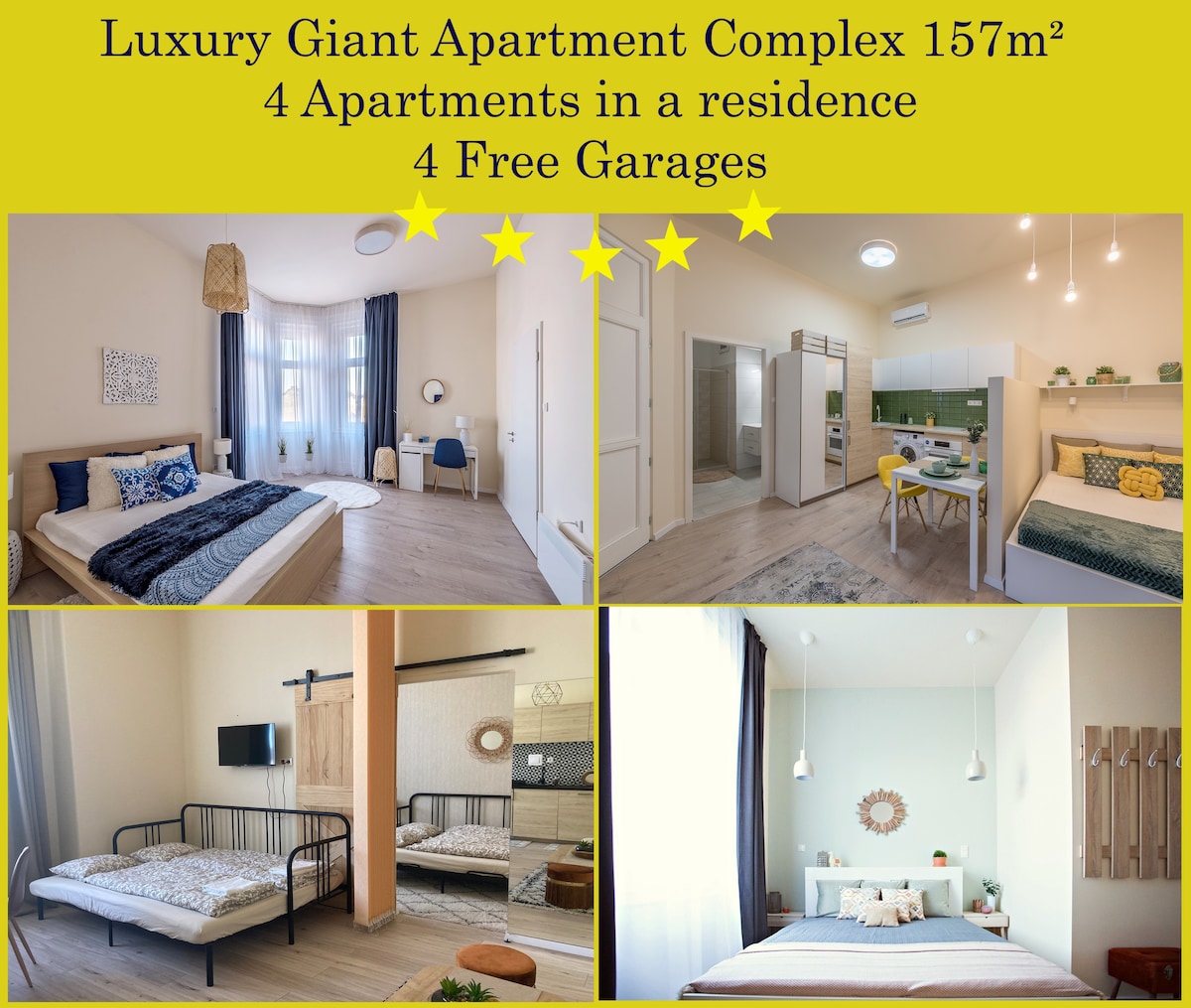 157m² Luxury Apartment Complex + 4 Free Garages