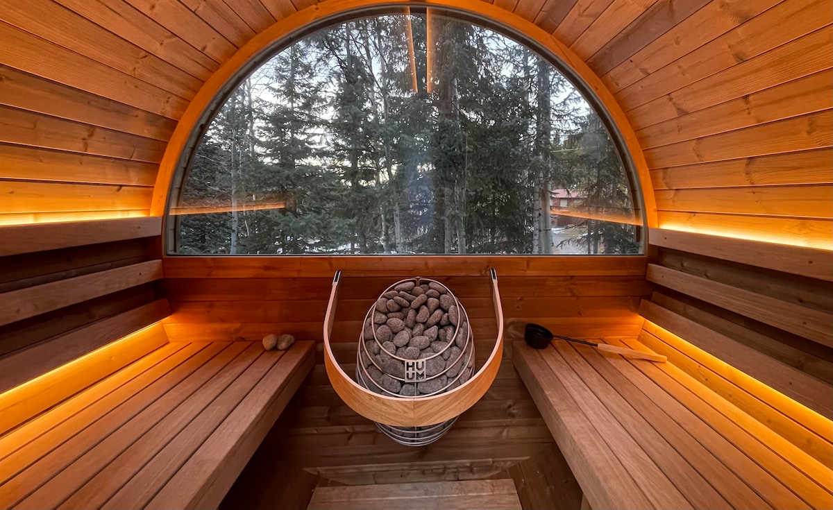 Mountain Glamping - Geodesic Dome w/Sauna