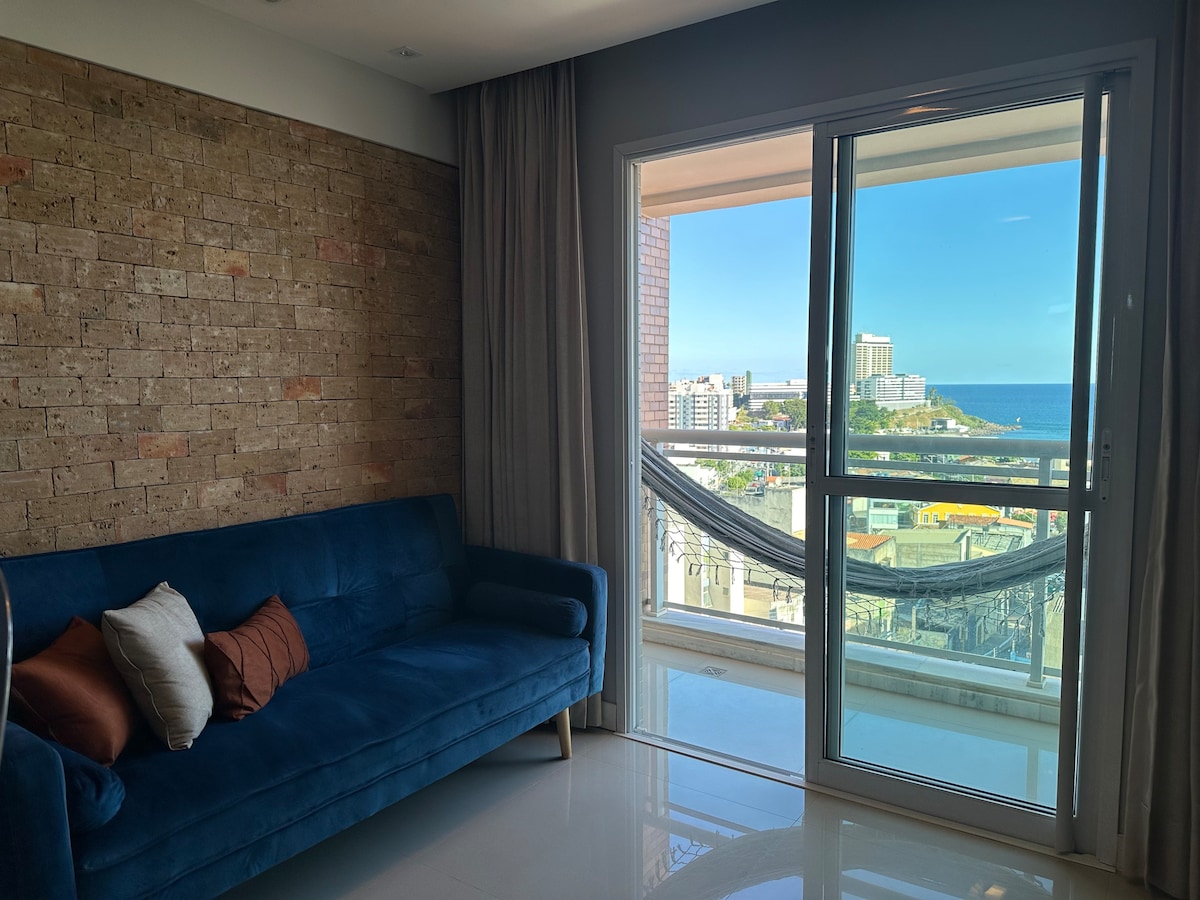 Apartamento Vista Mar aconchegante no Rio Vermelho