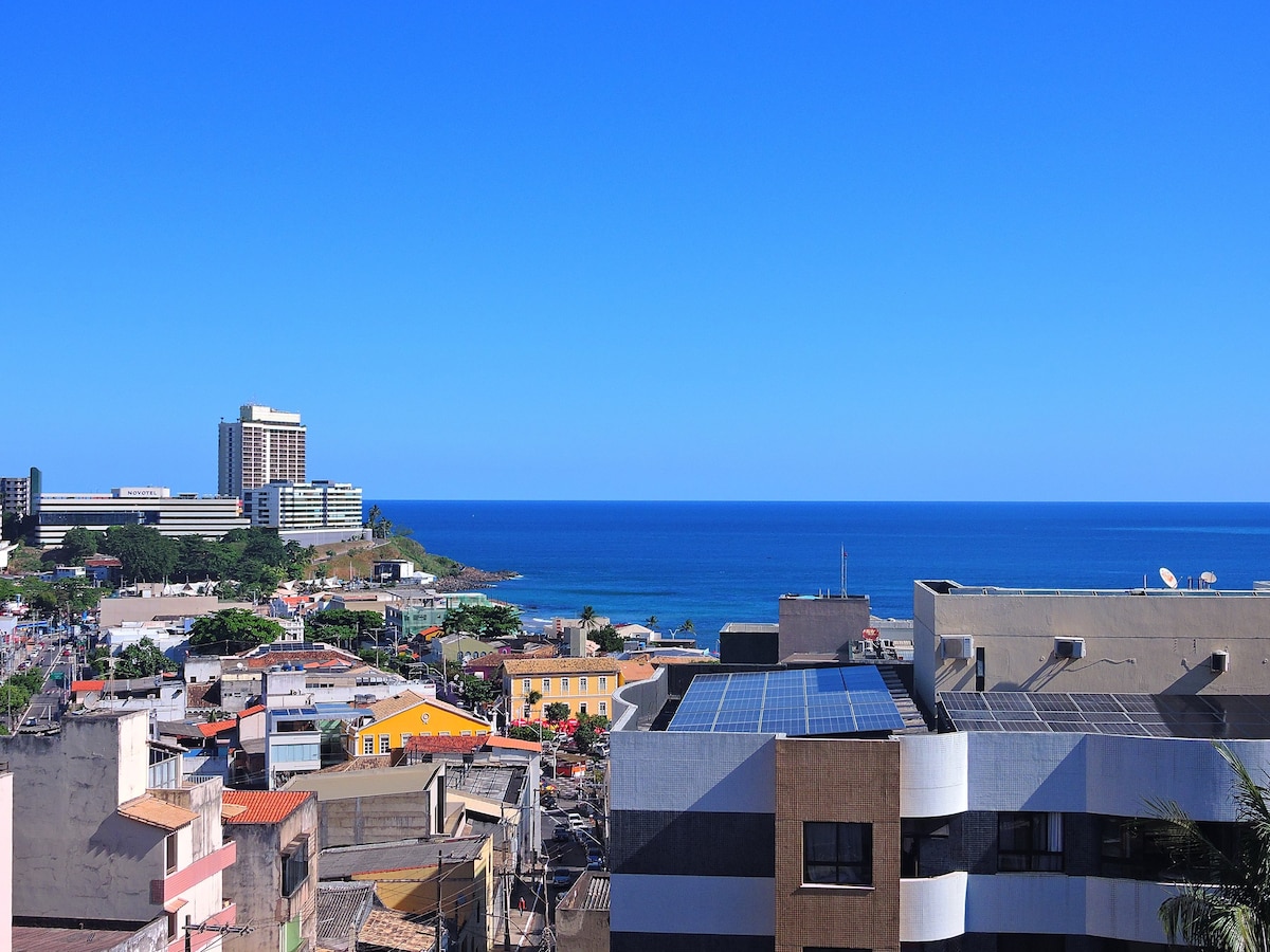 Apartamento Vista Mar aconchegante no Rio Vermelho