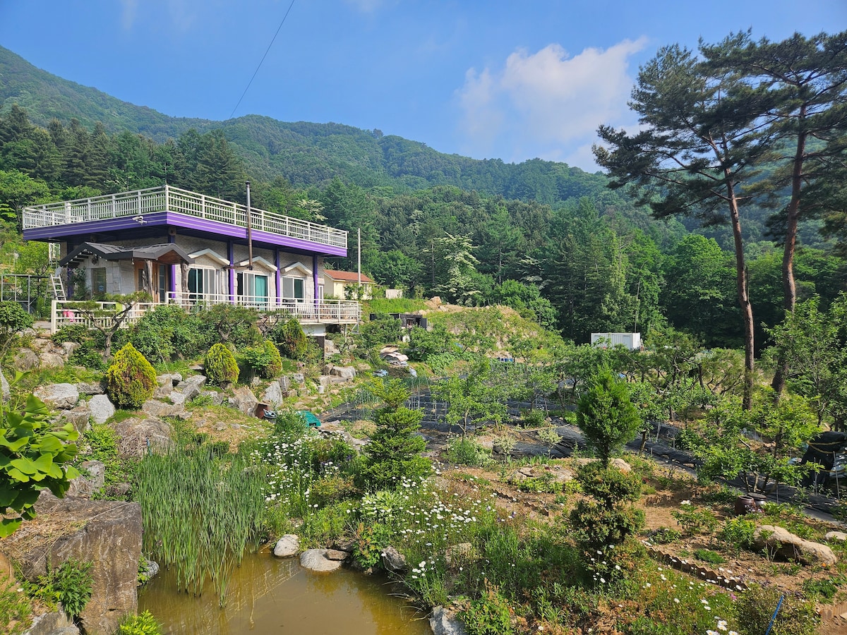 6월 할인
명지계곡 상류에 
전망좋고 오롯한 
한 팀만을 위한 전원주택
#소확행하우스