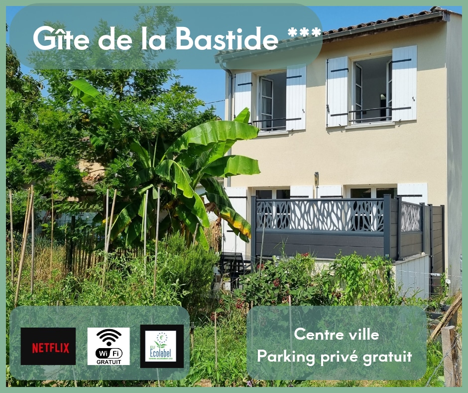 Gîte au cœur de la bastide avec parking privé