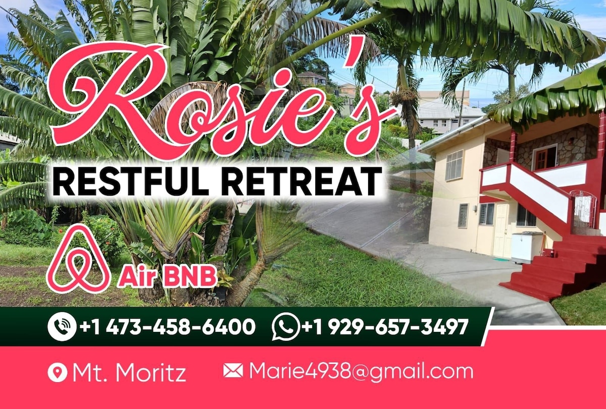 Rotreat
Rosie's Restful Retreat
Cozy, comfy, apt.