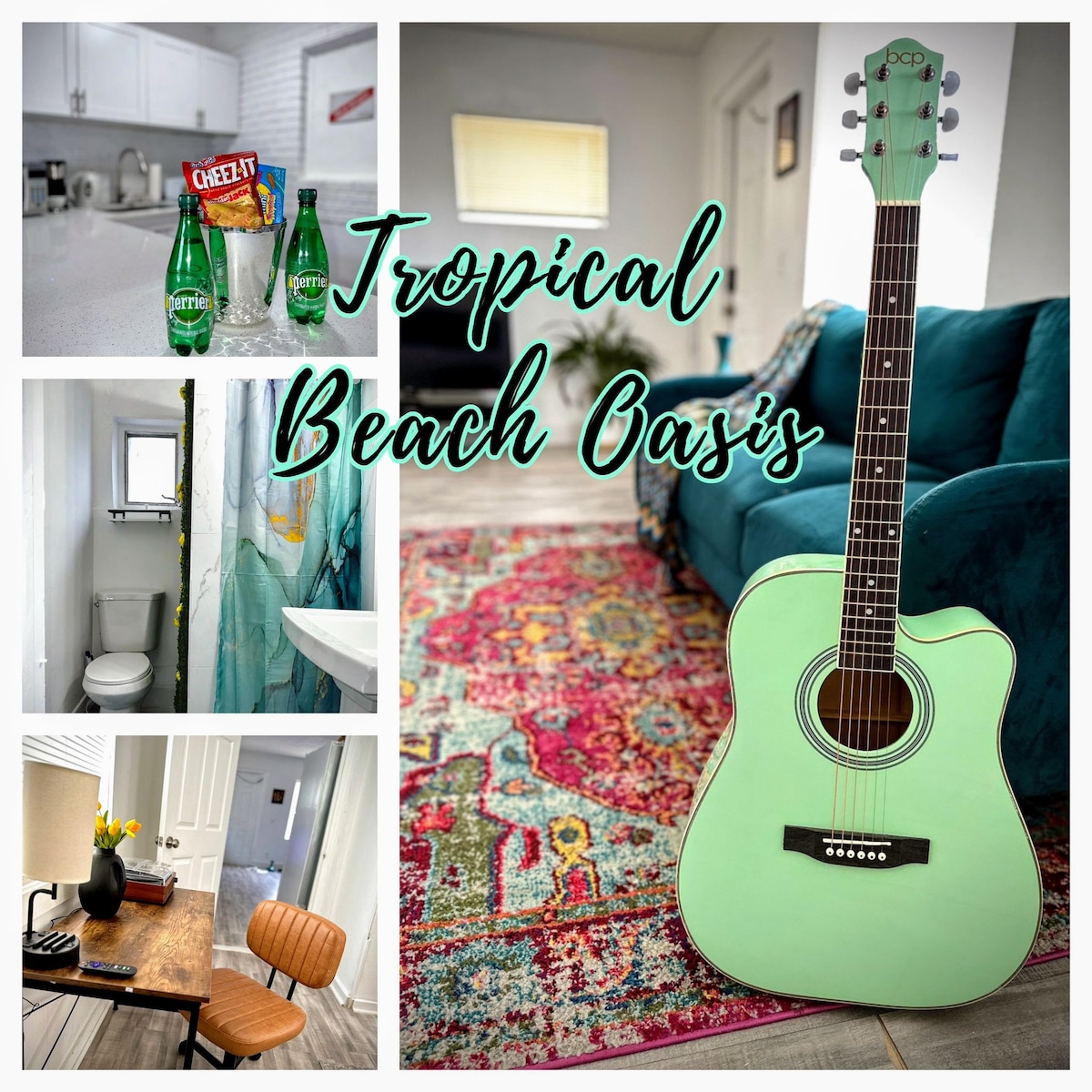 Tropical Oasis - 5 minutes to beach!