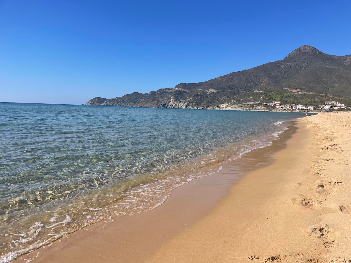 Al mare nella natura selvaggia