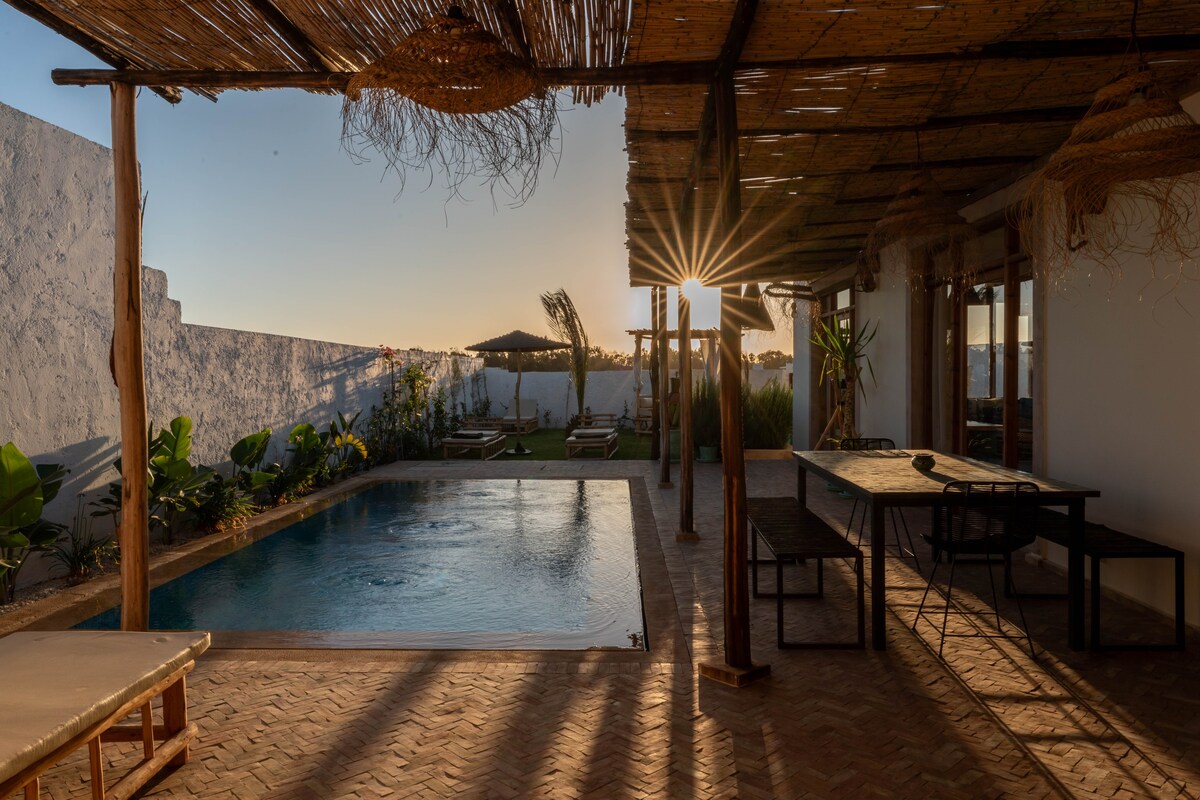 Villa 3 chambres 7 lits piscine proche Essaouira