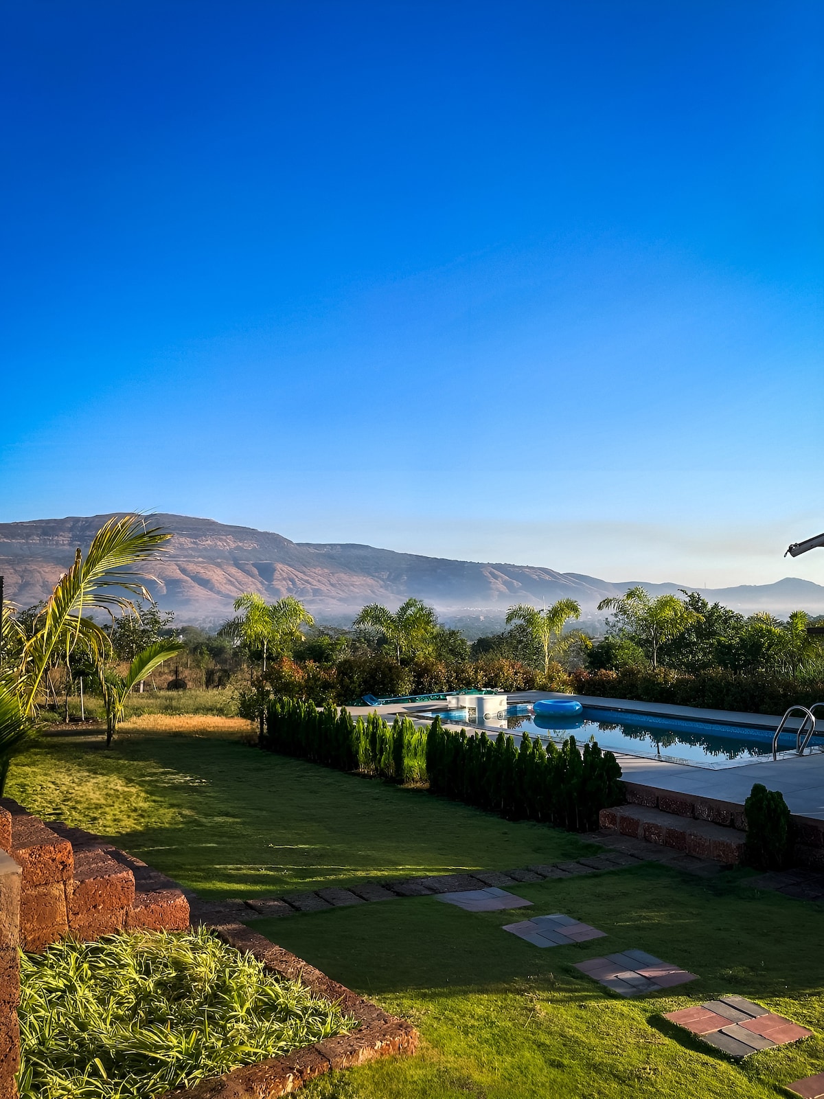 A-Frame Haven: Poolside Bliss, Mountain Views!