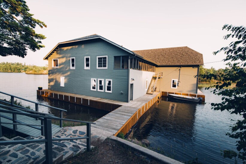 Luxury Treaty Island Boathouse