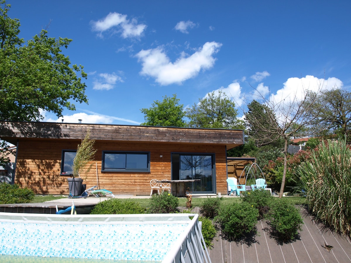 Maison en bois, bord de Loire