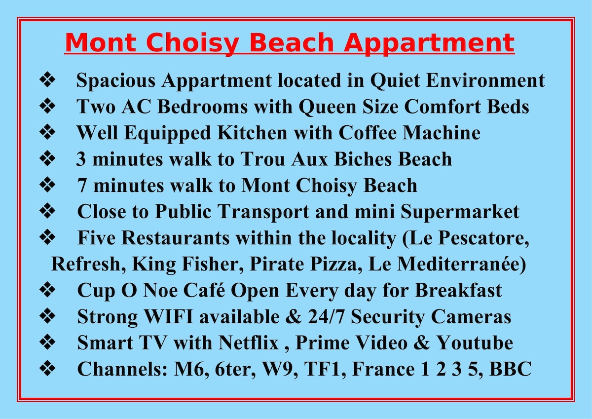 Mont Choisy Beach Appartment