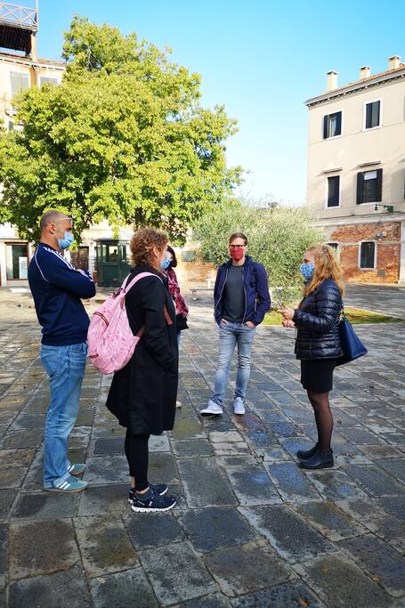 venetian lagoon的公园和自然景色