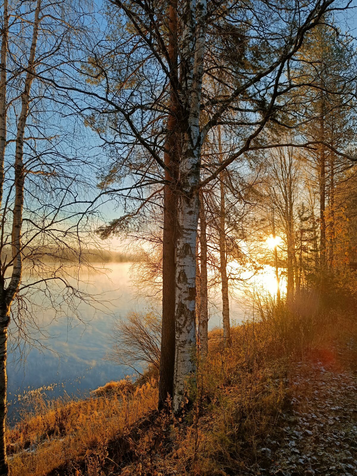 Lappish cottage by the River