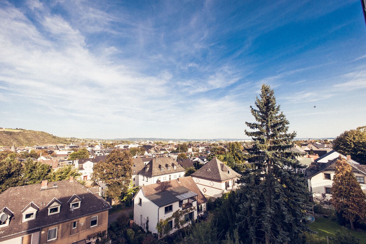 Design Apartment für 6 in Andernach: Ausblick,WiFi