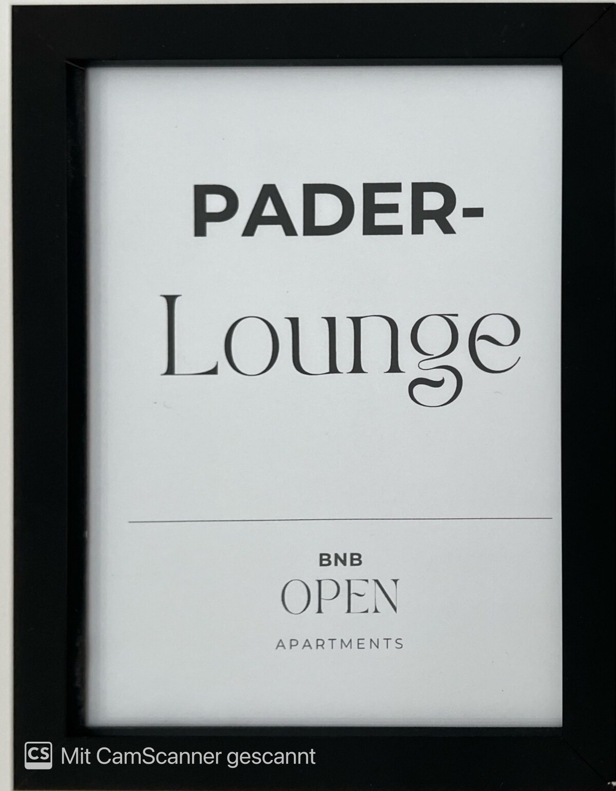 BnB Open Apartments Pader-Lounge