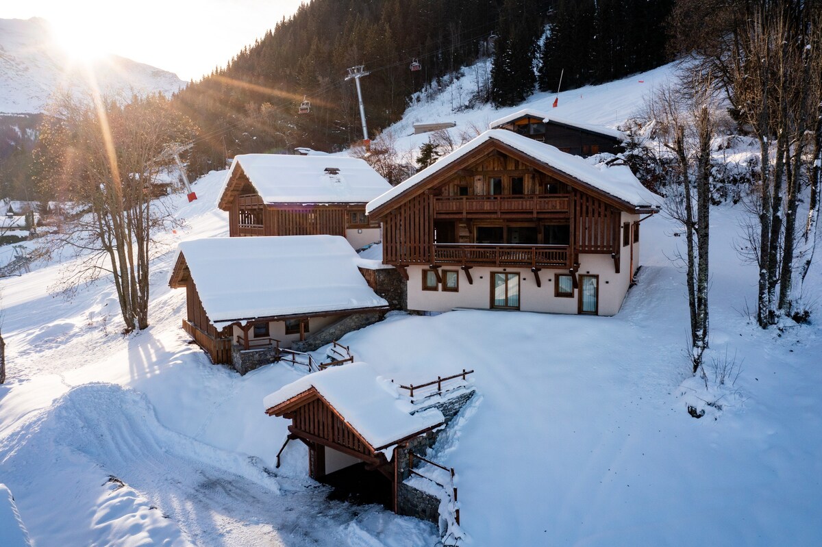 5* Chalet, swimming-pool, ski in/out, 10 people