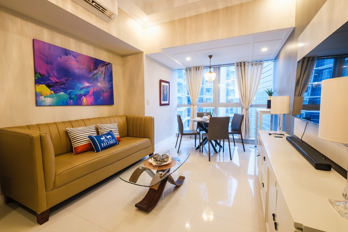 UpSTYLE: 2BR Apartment in BGC | Workspace + Pool