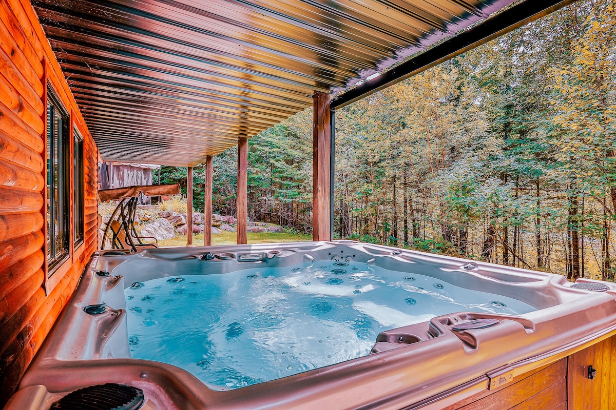 Private Hot Tub | 1 min Lake Nominingue| Cordellia