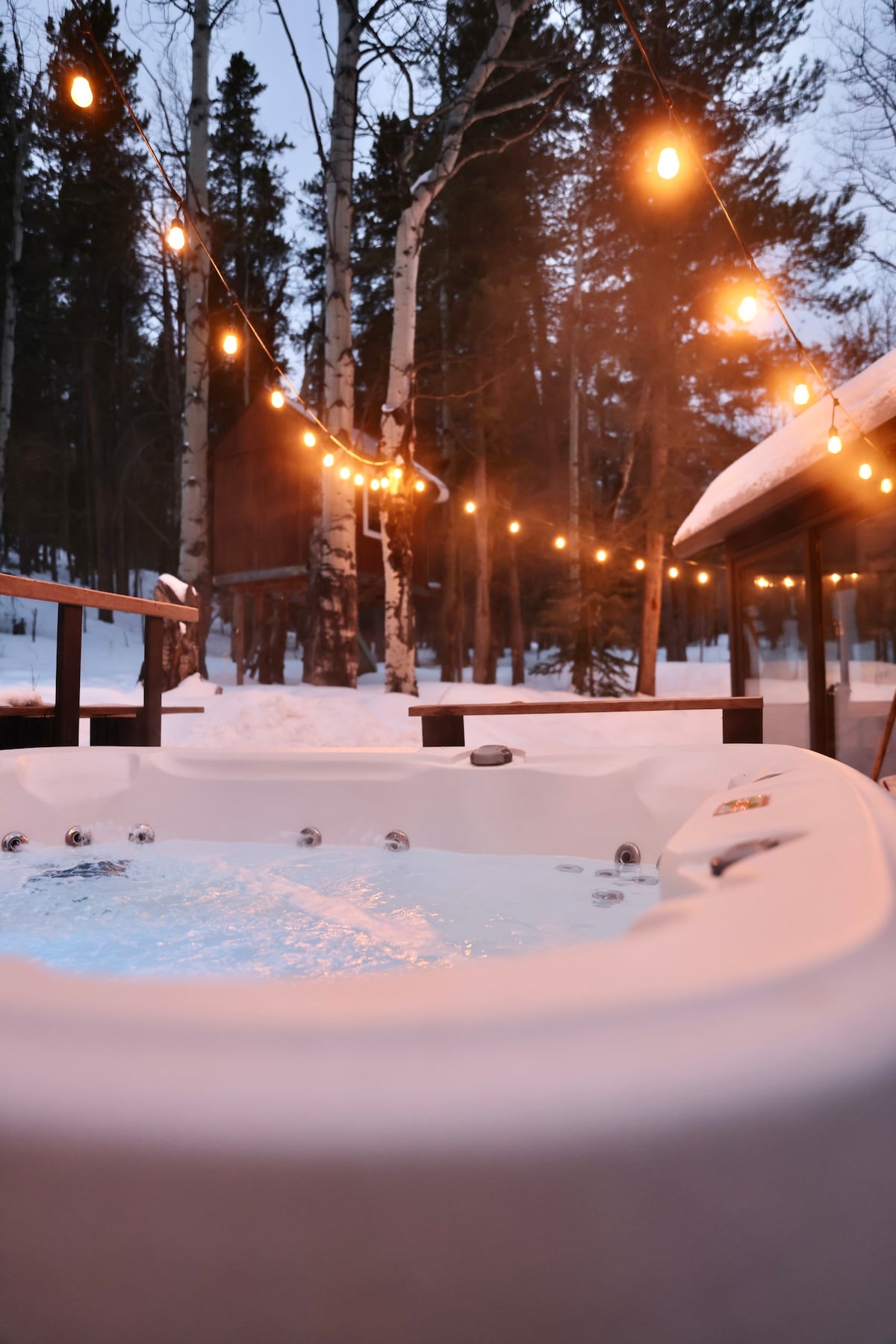 Scandinavian A-Frame Forest Cabin w/ Hot Tub