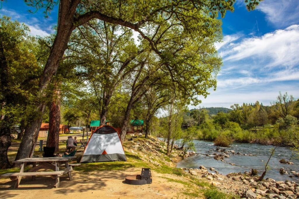 Tent Campsite A at Coloma Resort