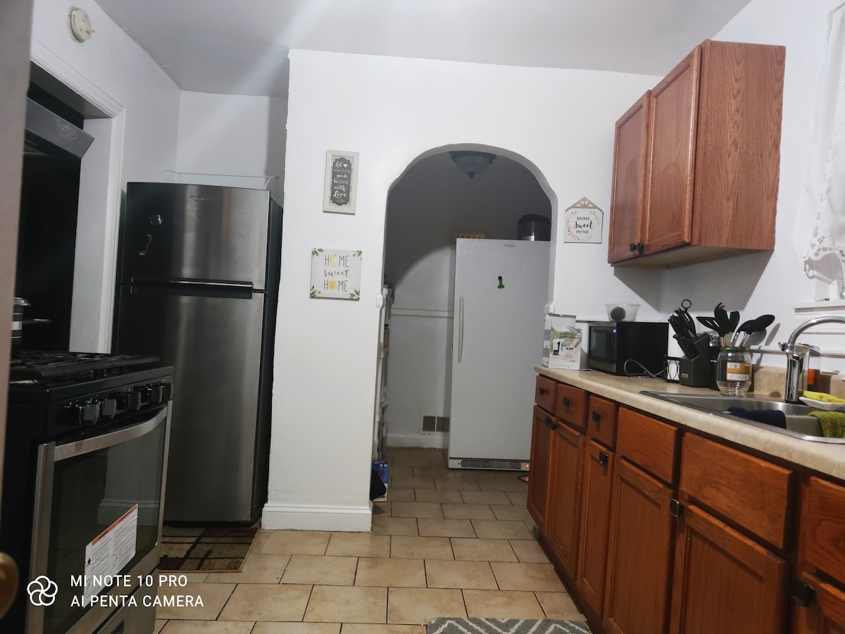 Fully-stocked kitchen