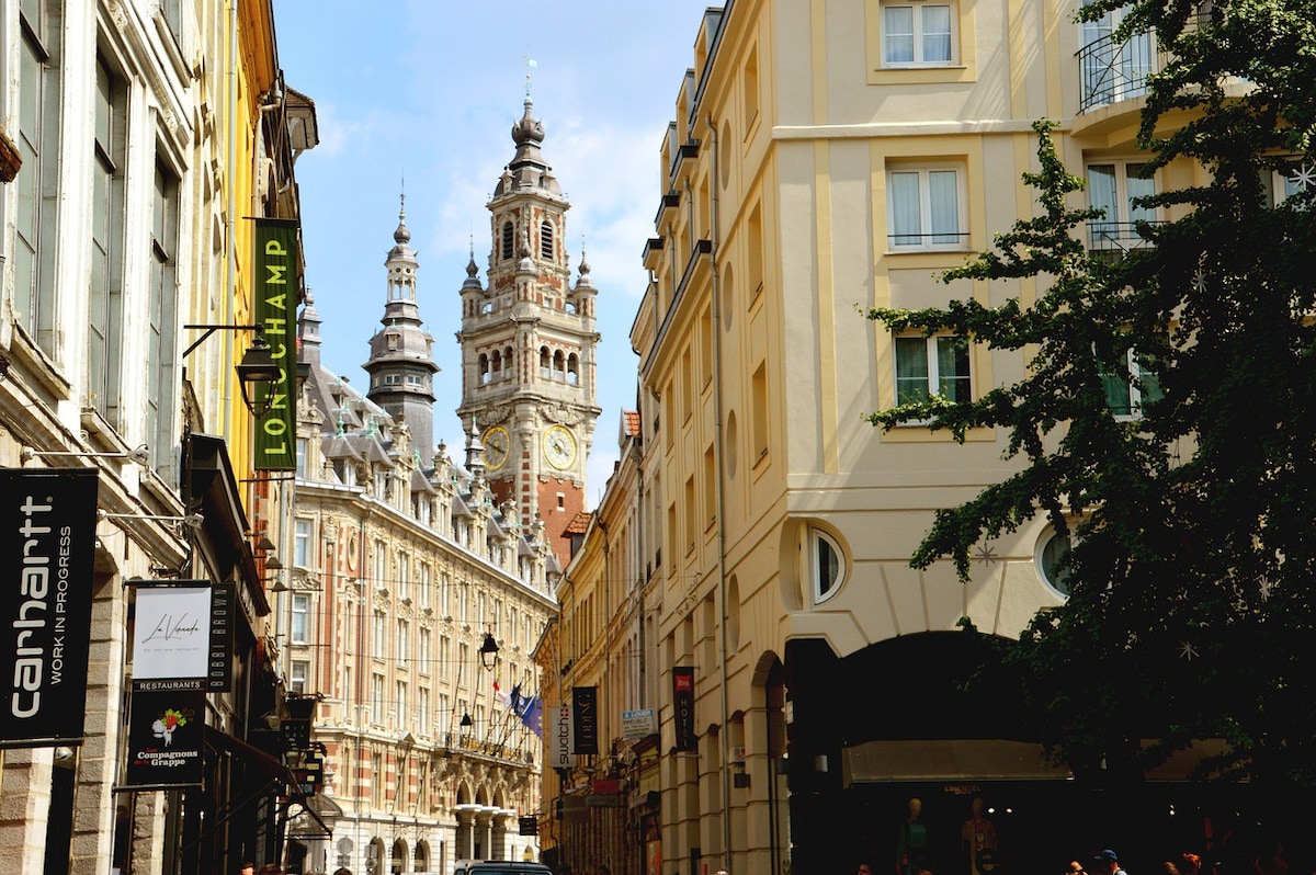 Duplex vue Beffroi au cœur du Vieux Lille