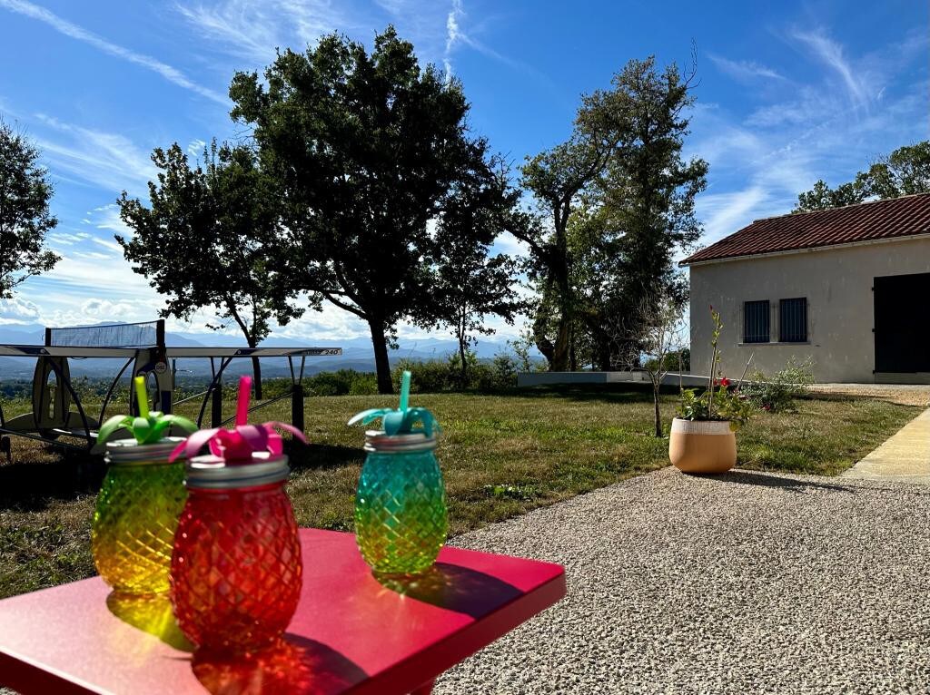 Chez Hubélise, maison zen à Sepx vue sur Pyrénées