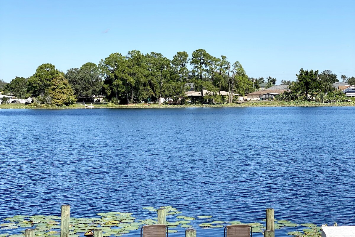 Lake Front Home with Heated Pool!