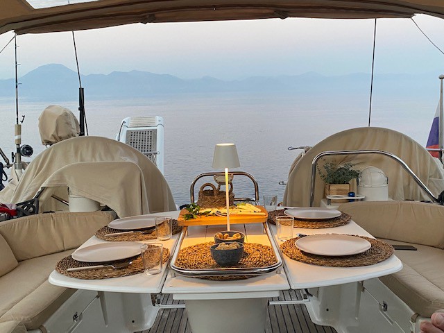 Ionian islands cabin charter Greece, with chef