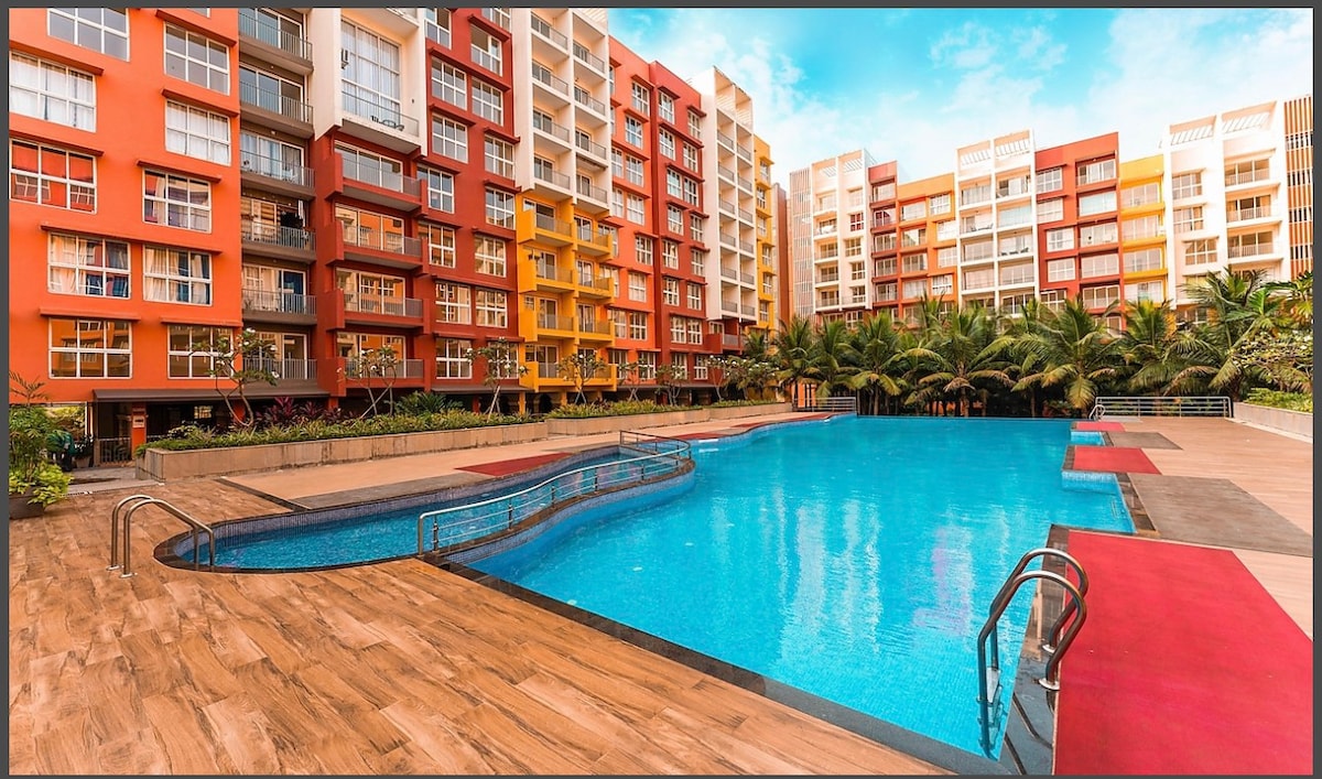 Sea view furnished 2bhk at Tata Rio De Goa T2-802