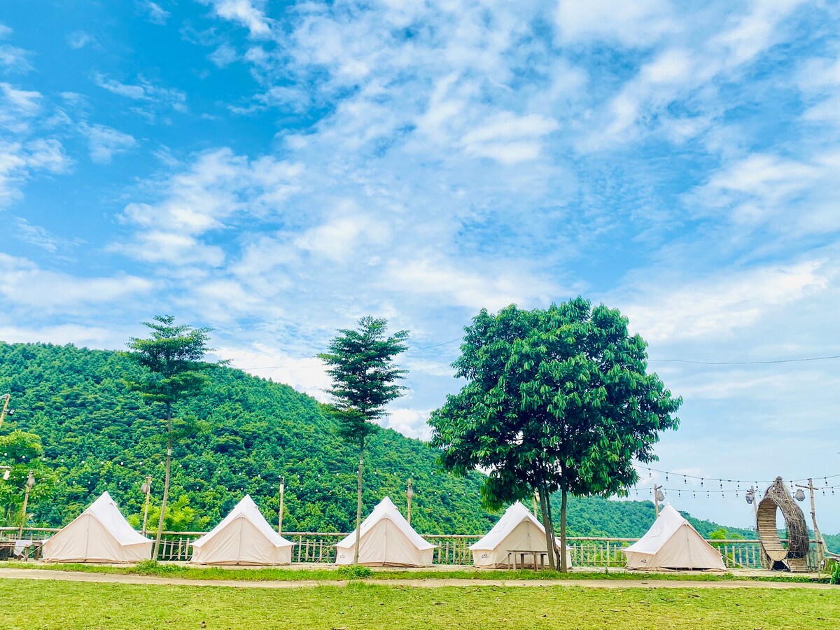 Cỏ Lau Village - Lều Camping (Bữa sáng miễn phí)