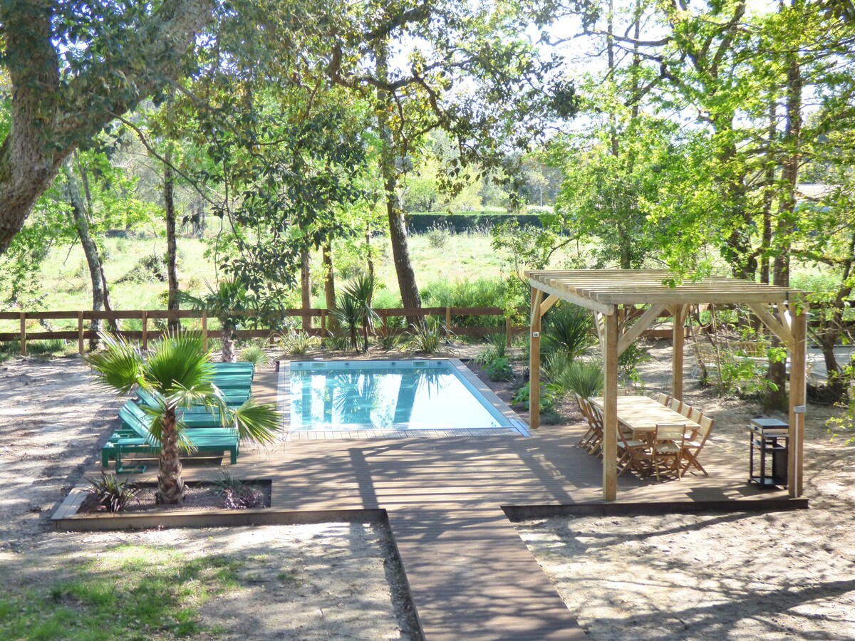 Nouveau ! Villa avec piscine, calme-nature-confort