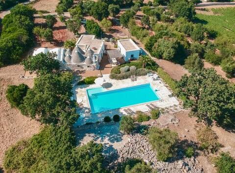 Private Trulli Trazzonara with stunning 18x7m pool
