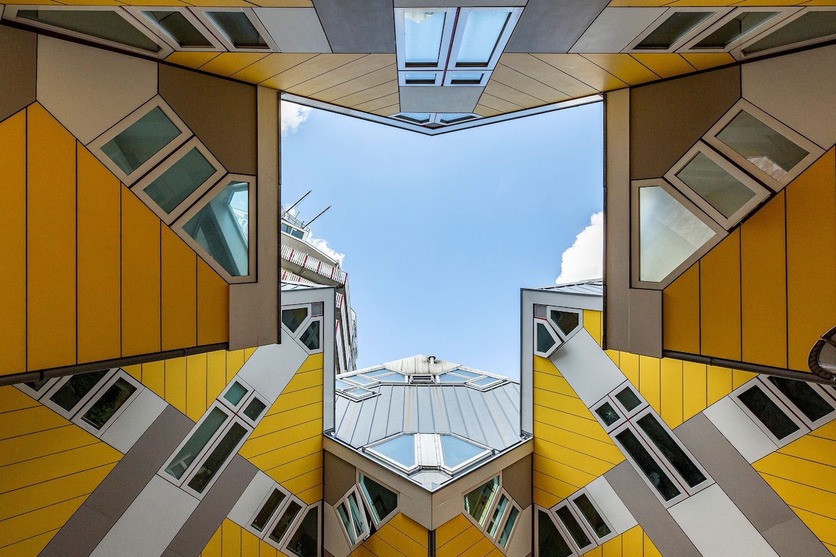 Iconic Cube House in Rotterdam