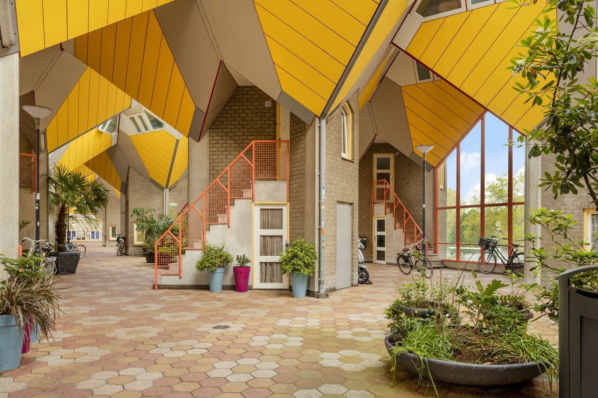 Iconic Cube House in Rotterdam