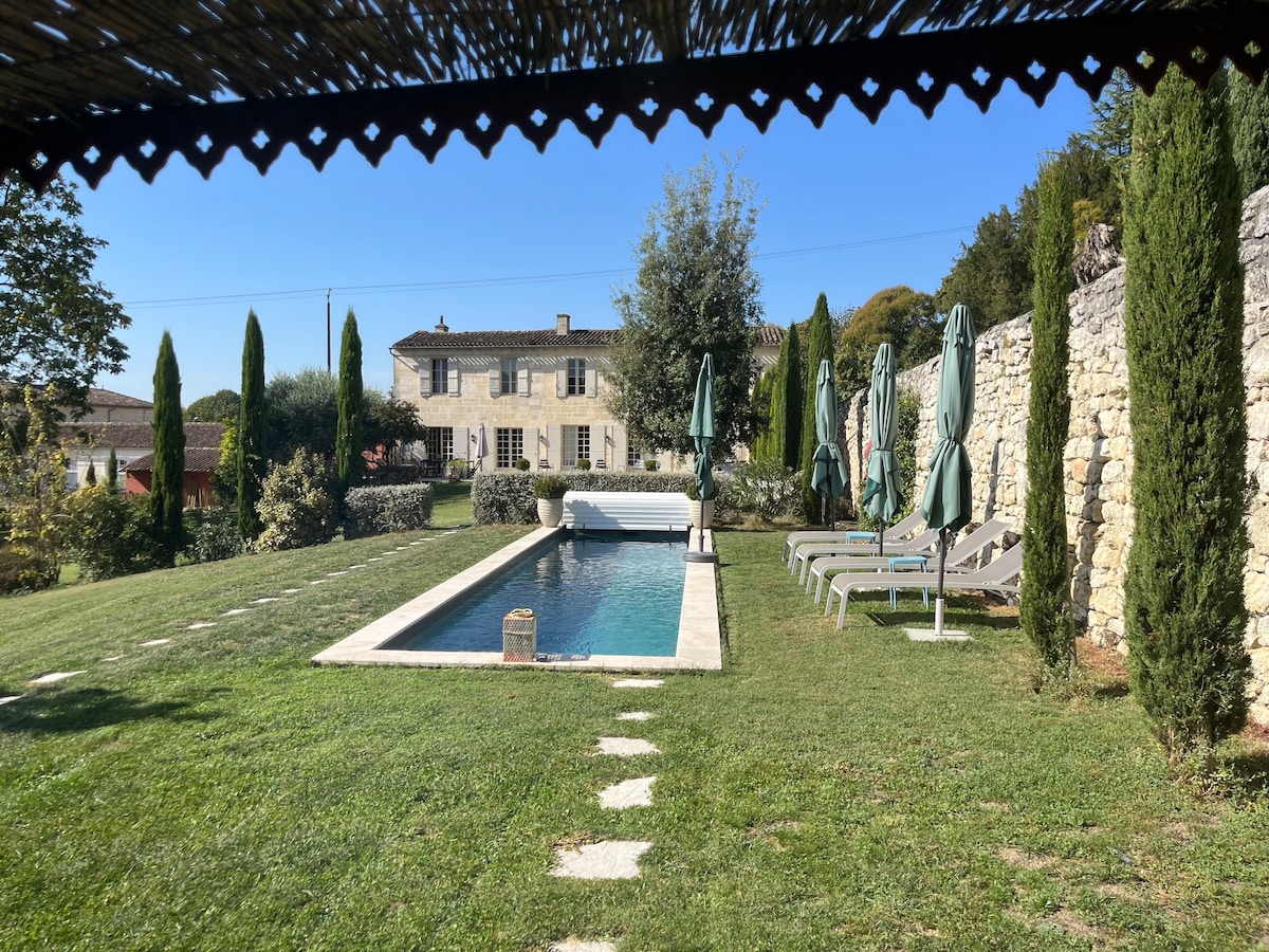 3 Chambres "au clos Francarney" avec piscine.