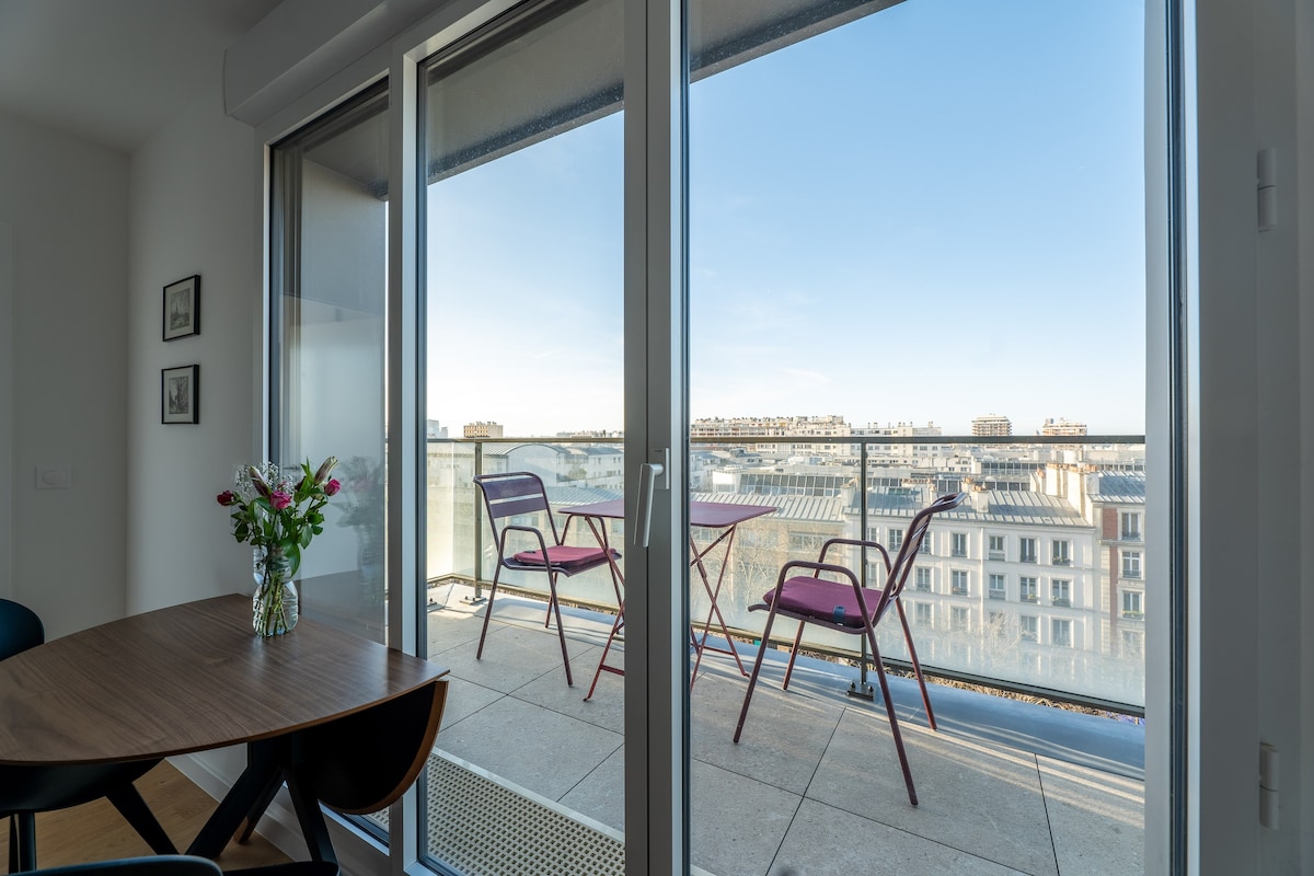 优雅的公寓，带露台，位于巴黎市中心