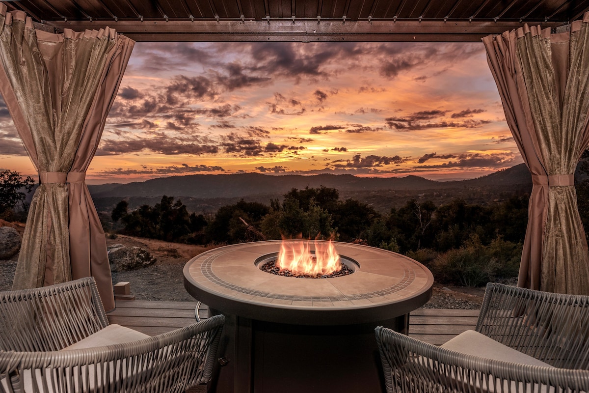 TINY House, Views, Sunsets, Firepit, Near Yosemite