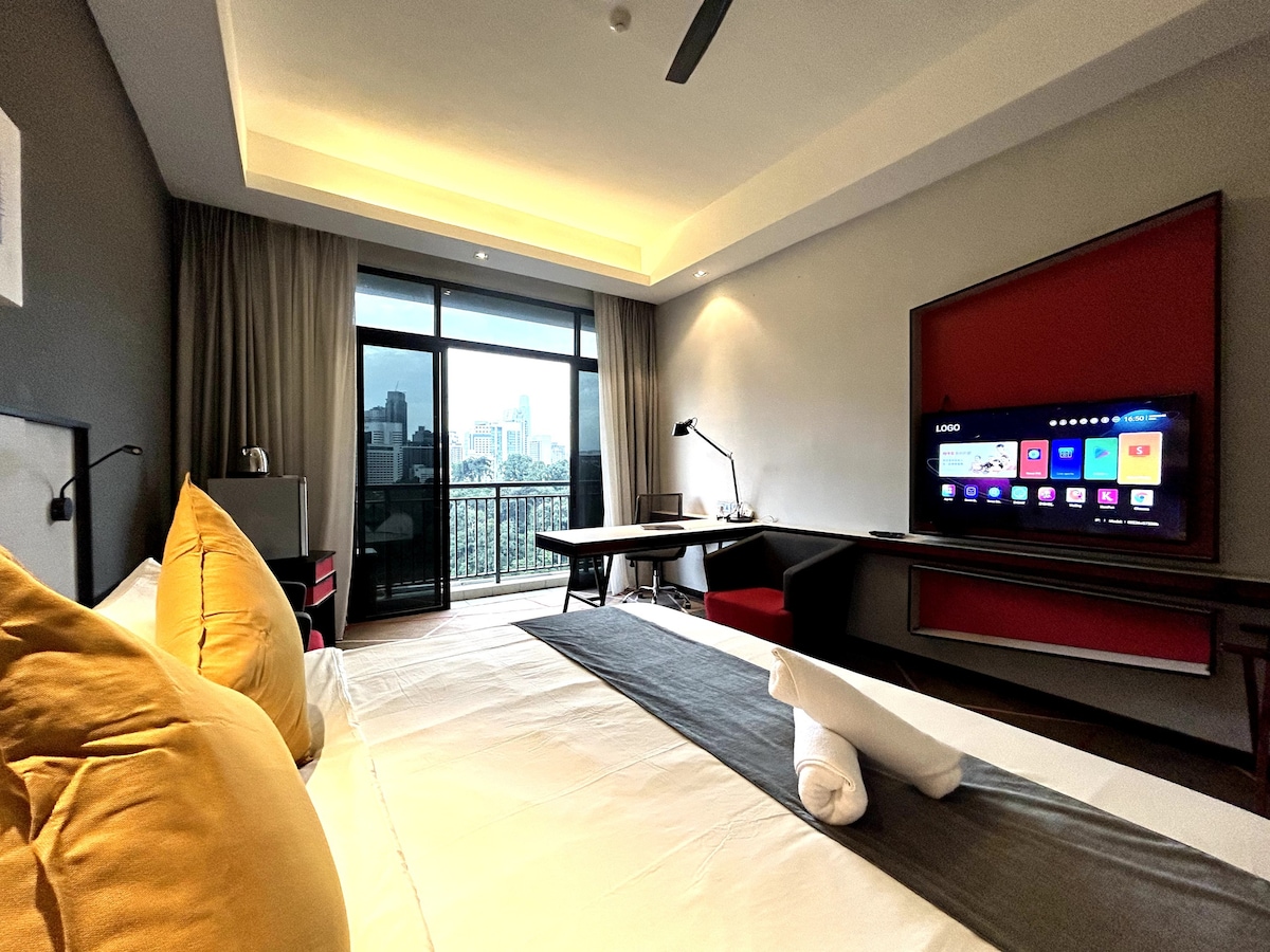 #12 吉隆坡市区酒店式公寓 @ 无边泳池 办理签证服务