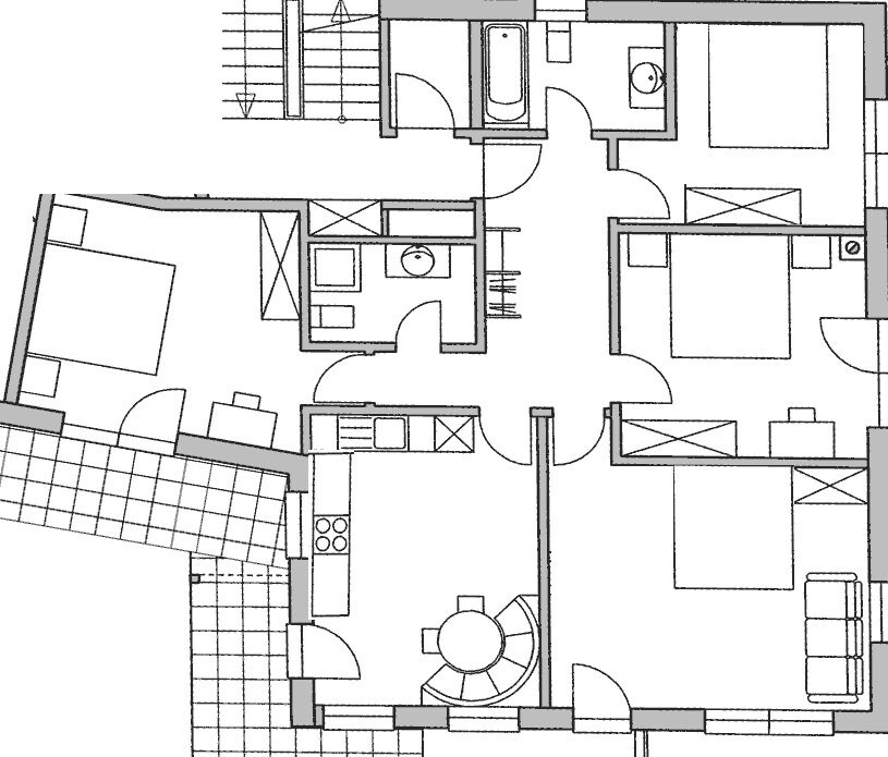 Ferienwohnung 102/ 7-9 Pers.