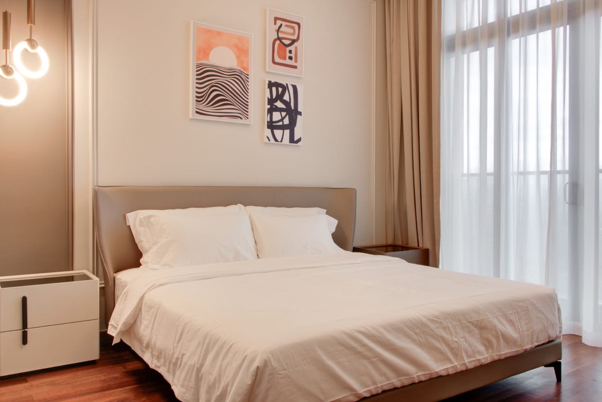 吉隆坡双子塔1 +1卧室豪华空中泳池