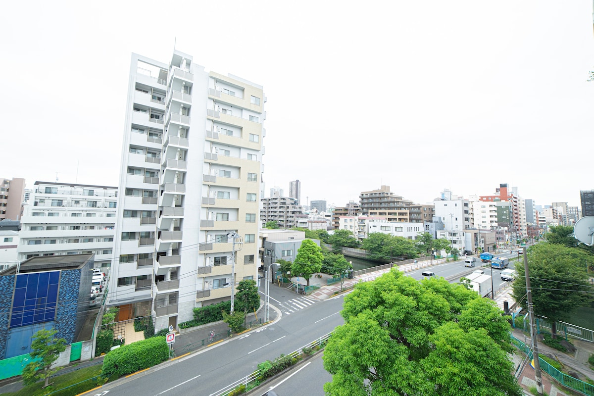 最多9人OK/至秋葉原10分/菊川駅徒步5分/一楼有24小时超市/备有wifi