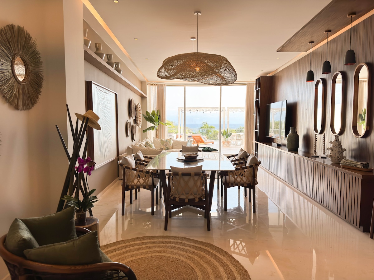 Ocean View Terrace on Luxury Penthouse at Bolongo