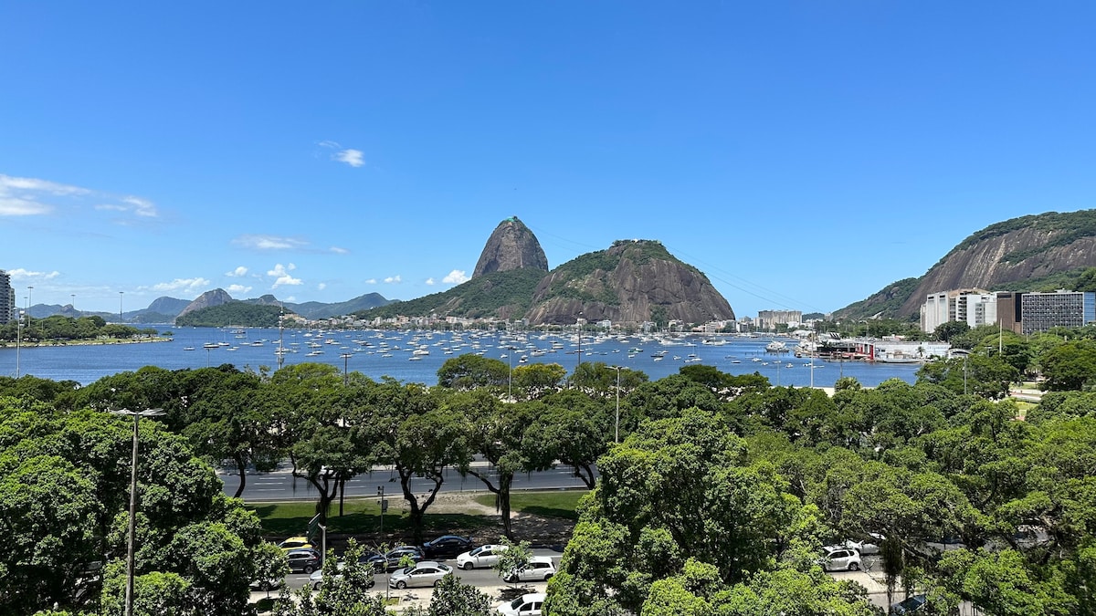 Vista incrível e segurança Praia de Botafogo