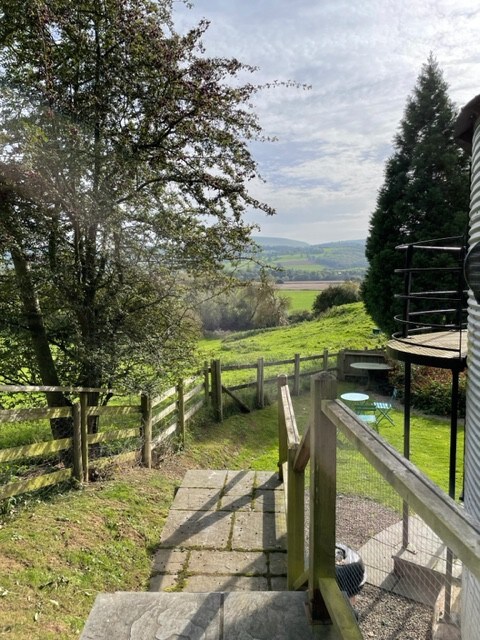 Silver Silo at Cwmhir Court, near Hay on Wye