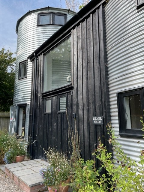 Silver Silo at Cwmhir Court, near Hay on Wye