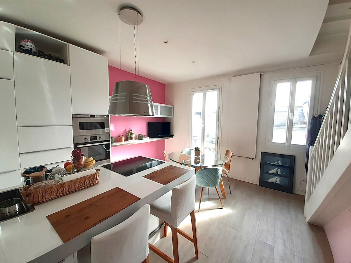 Superbe Duplex 80m²/Roland Garros/1 à 4 personnes