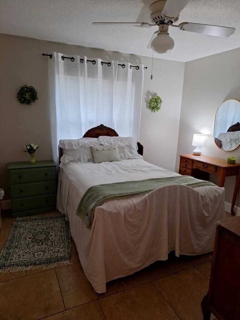 Cozy private bedroom and bath.