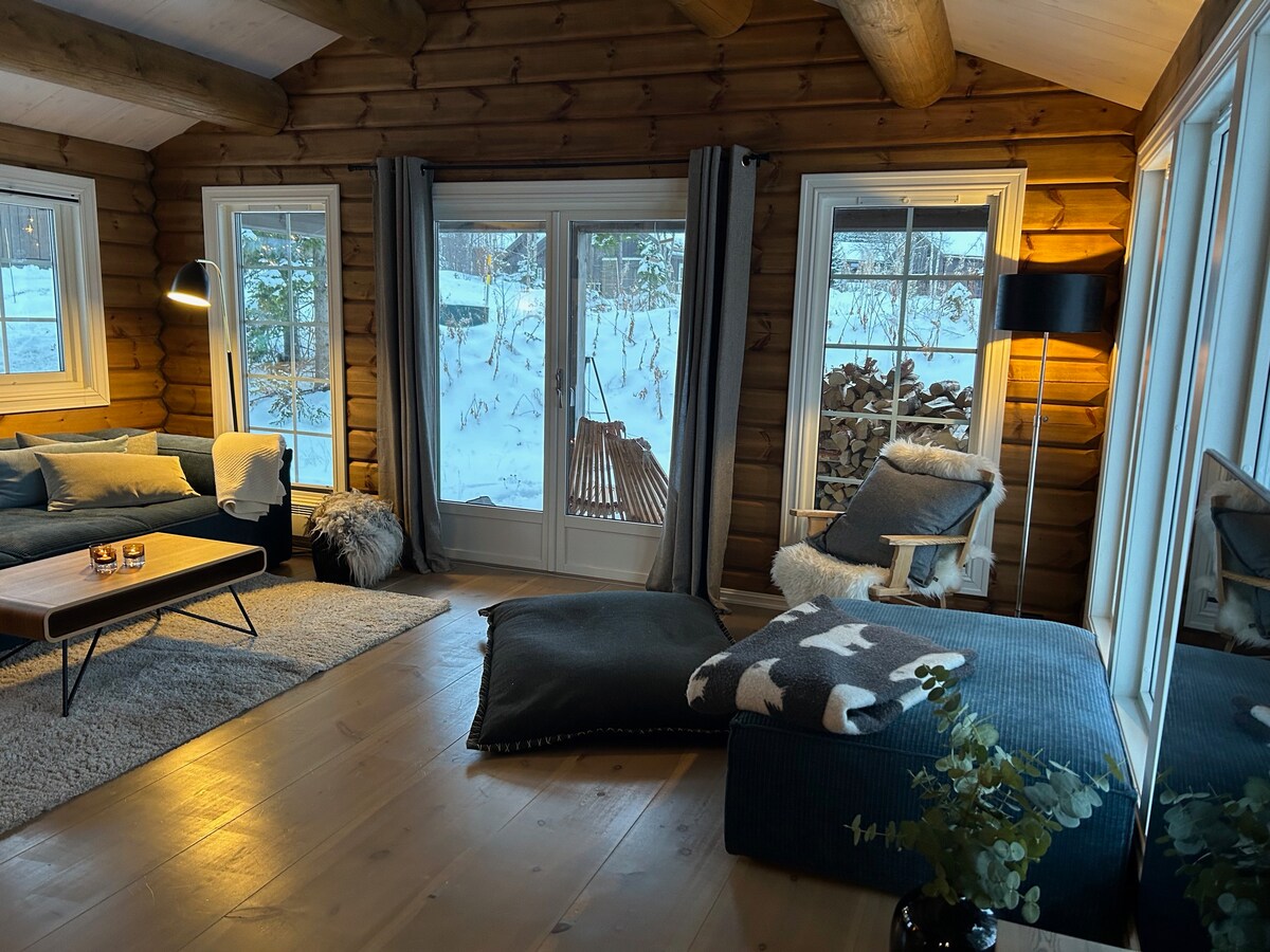 位于海姆塞达尔（ Hemsedal ）的绝佳小木屋，滑雪场。