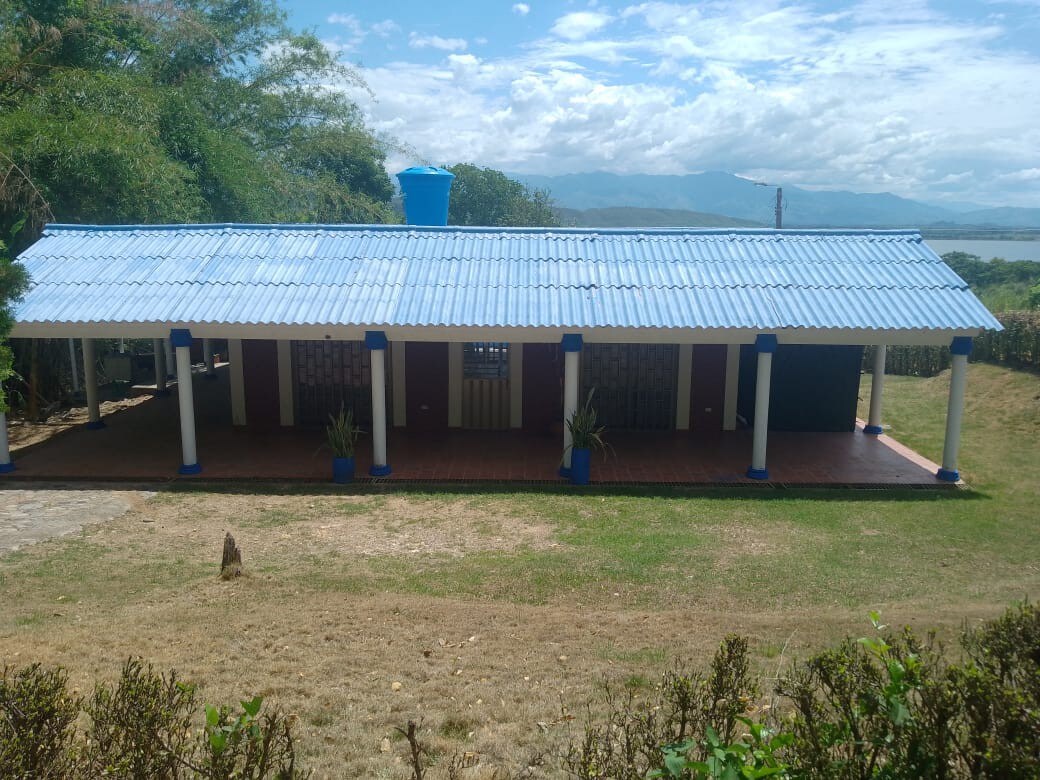 Cabaña piscina con chorros Privada